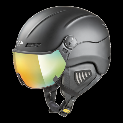 CP New Camurai skihelm zwart - meekleurend vizier CP New Camurai skihelm zwart - meekleurend vizier