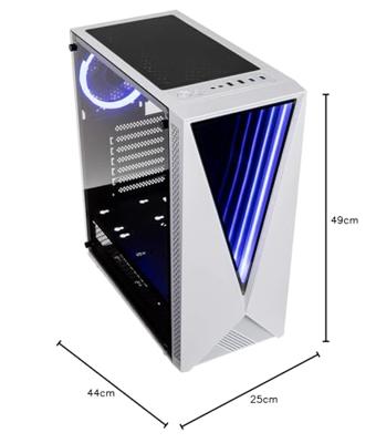 Kolink VOID WHITE Midi-tower Gaming-behuizing, Behuizing Wit