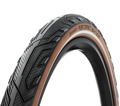 Continental "pure contact" buitenband tyre conti pure contact 55-622 bl/coffee/reflex