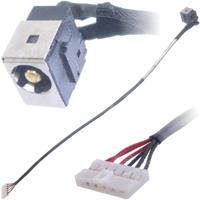 Notebook DC power jack for MSI GE70 GE60 A6400 with cable - thumbnail