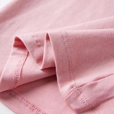 Kindershirt met lange mouwen zwanenprint 116 lichtroze
