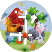 Haba schuifpuzzel Boerderijwereld junior 21,5 cm hout - thumbnail