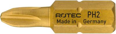 Rotec PRO Insertbit PH 2-R L=25mm C 6,3 TIN, 4,6 - 4,8mm - 800.00062 - 800.00062 Rotec PRO Insertbit PH 2-R L=25mm C 6,3 TIN, 4,6 - 4,8mm - 800.00062 - 800.00062