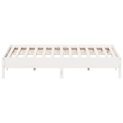Bedframe zonder matras massief grenenhout wit 180x200 cm Bedframe zonder matras massief grenenhout wit 180x200 cm