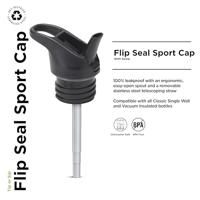 Klean Kanteen Flipsportdop (voor classic flessen) Onderdeel Black - thumbnail