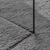 Vloerkleed HUARTE laagpolig zacht wasbaar 80x200 cm antraciet - thumbnail