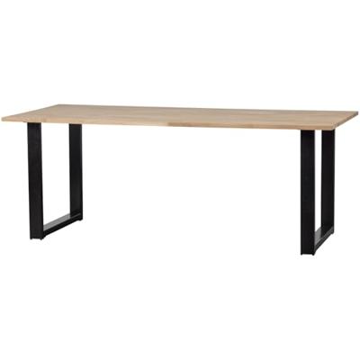 WOOOD Eettafel 'Tablo' met U-poot, 200 x 90cm