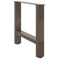 Salontafelpoten 2 st 60x(42-43) cm staal naturel - thumbnail