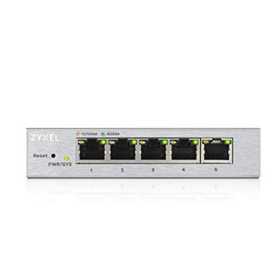 ZyXEL GS1200-5 Managed Gigabit Ethernet (10/100/1000) Zilver