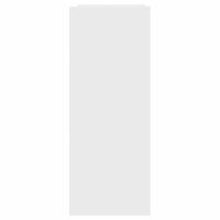 Wandtafel 100x35x90 cm bewerkt hout wit - thumbnail