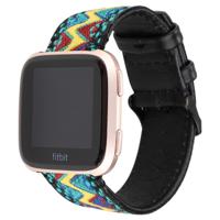 Voor Fitbit versa etnische stijl lederen riem (vers) - thumbnail