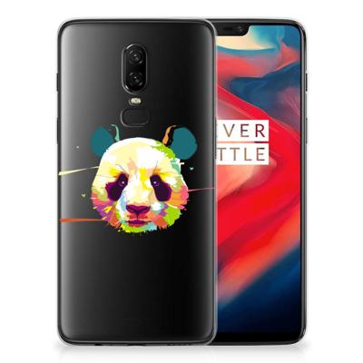 OnePlus 6 Telefoonhoesje met Naam Panda Color