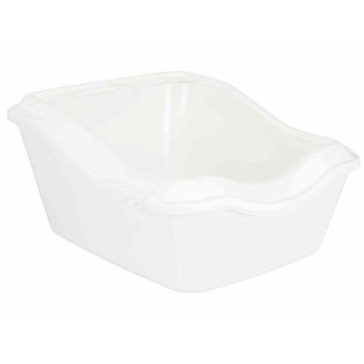 TRIXIE KATTENBAK CLEANY CAT MET RAND WIT 54X45X29 CM