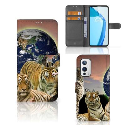 OnePlus 9 | Telefoonhoesje | Met pasjeshouder | Roofdieren