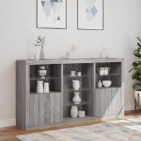 Dressoir met LED-verlichting 181,5x37x100 cm grijs sonoma eiken - thumbnail