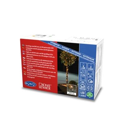 Kerstboomverlichting voor buiten - 160 LEDs - Extra warm wit - 12 meter - Vuurvlieg effect - Kerstverlichting - Lichtsnoer - thumbnail
