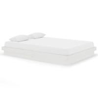 Bedframe massief hout wit 140x200 cm - thumbnail