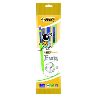 Vulpotlood Bic Matic fun HB 0.7mm blister à 3 stuks