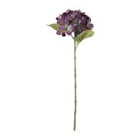 Kunstbloem hortensia - paars - 63 cm - thumbnail