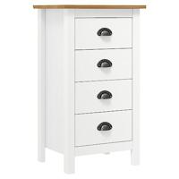 Dressoir Hill 46x35x80 cm massief grenenhout wit - thumbnail