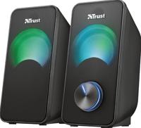 Trust arys compact 2.0 speakerset met rgb pc-luidspreker (zwart) - thumbnail