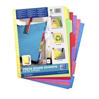 Tabbladen Oxford A4+ 23-gaats 6-delig karton kleur - thumbnail