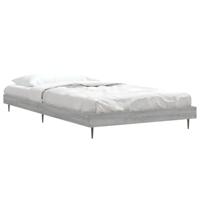 Bedframe bewerkt hout grijs sonoma eikenkleurig 90x200 cm - thumbnail