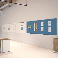 Rocada Whiteboard 6419R (b x h) 75 cm x 55 cm Wit (RAL 9003) Kunststof coating Incl. opbergbakje, Horizontaal- of verticaalformaat - thumbnail