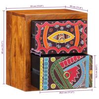 Nachtkastje 2 pcs Bruin 35 x 30 x 40 cm Massief acaciahout - thumbnail