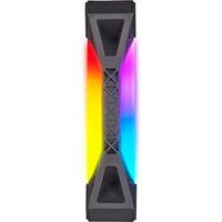 Corsair CORSAIR iCUE QL140 RGB - System Schrank-Gebläseset PC-ventilator Zwart, Grijs (b x h x d) 14 x 14 x 2.5 cm Incl. LED-verlichting - thumbnail