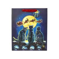 Lisa Parker Kerstmis Katten Cadeautasje Large - thumbnail