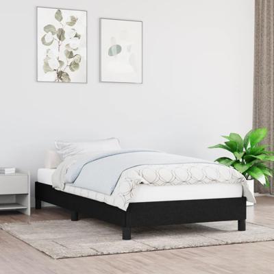 Bedframe zonder matras 80x200 cm stof zwart
