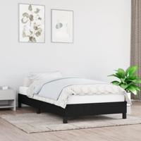 Bedframe zonder matras 80x200 cm stof zwart - thumbnail