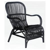 Stoel Bandung Spider rotan zwart Van der Leeden - Van der leeden - thumbnail