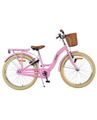 Volare blossom kinderfiets - meisjes - 24 inch - roze - twee handremmen