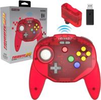 Tribute 64 2.4 GHz Wireless Controller V2 (Red) (Retro-bit) - thumbnail