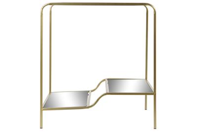 Bijzettafel DKD Home Decor Gouden Metaal Spiegel 50 x 50 x 55 cm