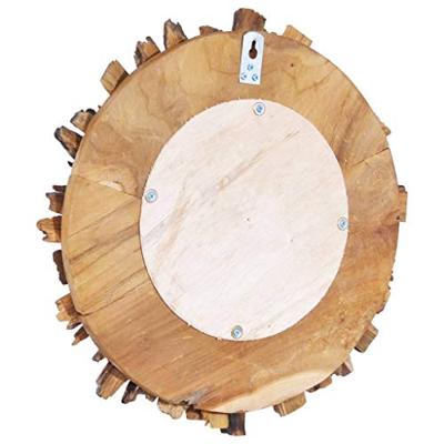 VidaXL Wandspiegel rond 40 cm teakhout VidaXL Wandspiegel rond 40 cm teakhout