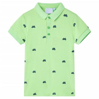 Kinderpoloshirt 116 neongroen Kinderpoloshirt 116 neongroen