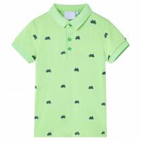 Kinderpoloshirt 116 neongroen - thumbnail