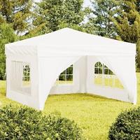 VidaXL Partytent inklapbaar met zijwanden 3x3 m wit - thumbnail