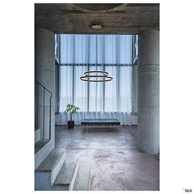 SLV ONE DOUBLE 1004767 LED-hanglamp LED vast ingebouwd 49.23 W Zwart SLV ONE DOUBLE 1004767 LED-hanglamp LED vast ingebouwd 49.23 W Zwart