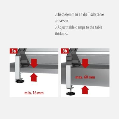 Brennenstuhl Tafelklemmen met vergrendelingsschroeven voor Alu-Office-Line stekkerdozen - 1990500010 - thumbnail
