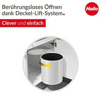 Hailo 3555-001 Compact-Box M Prullenbak 15L Wit - thumbnail