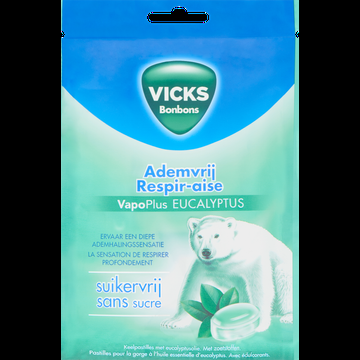 Vicks Bonbons Ademvrij VapoPlus Eucalyptus Suikervrij 72 g bij Jumbo