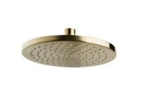 Caral hoofddouche rond 20 x 1,2 cm geborsteld messing - thumbnail