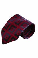 Massimo Valeri Rode zijden stropdas V49 - thumbnail