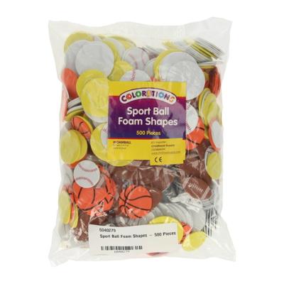 Colorations - sportballen foam vormen, 500st. Colorations - sportballen foam vormen, 500st.