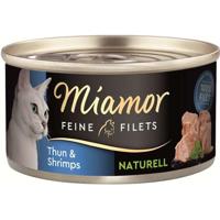 Miamor Fijne filets natuurlijke 80 g tonijn & garnalen - thumbnail