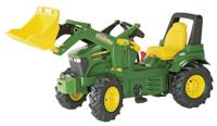 Rolly Toys Farmtrac John Deere 7930 traptrekker met lucht-banden, versnelling, rem en voorlader - thumbnail